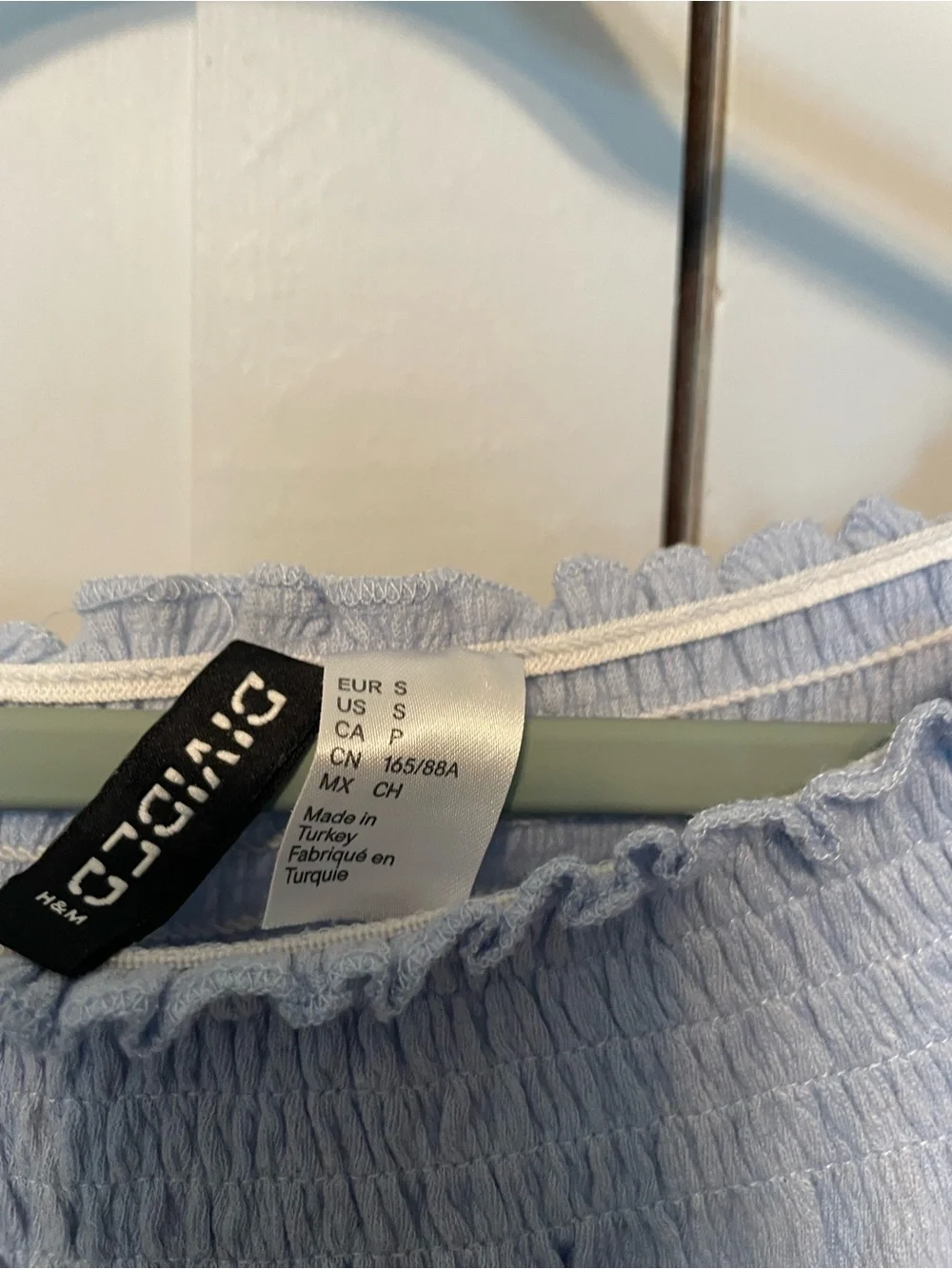 Bundle of 3 H&M cream with flowers , Divided blue and SHEIN yellow and black .